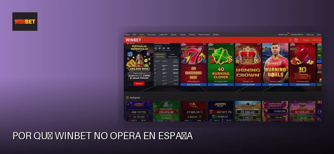 Por qué Winbet no opera en España
